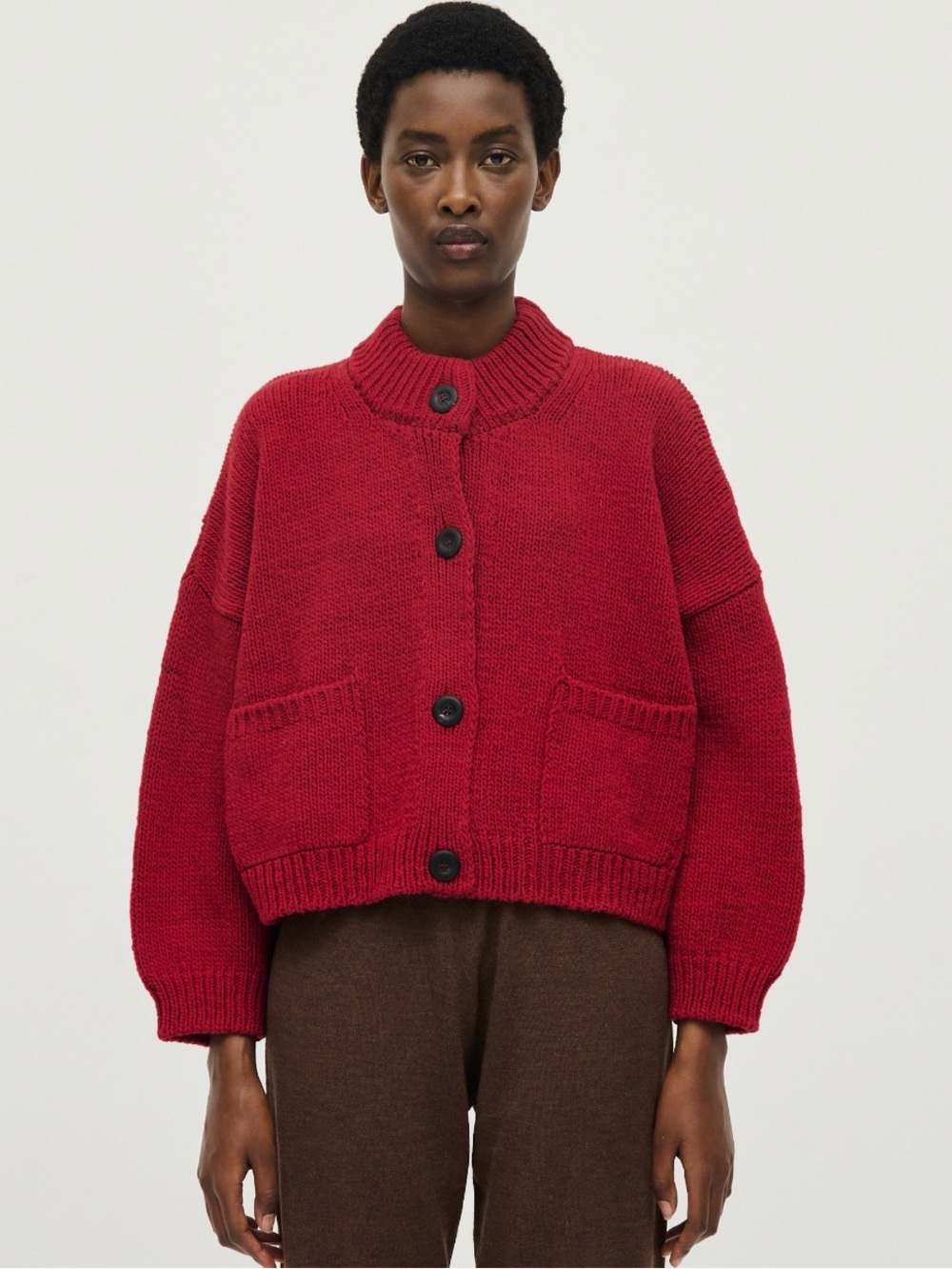 Babaa no23 cardigan in cereza